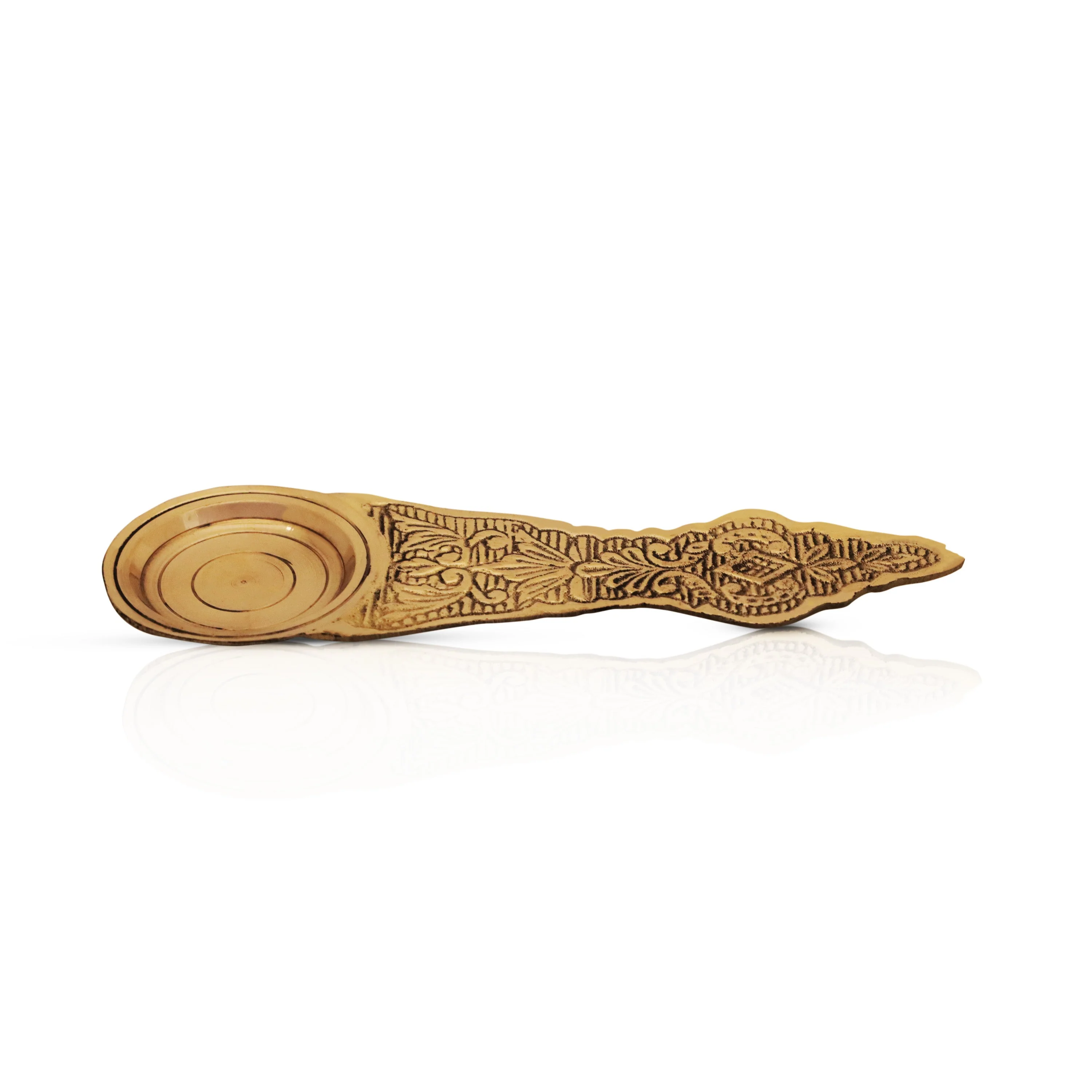 Brass Aarti - 6 Inches | Kapoor Dhani/ Camphor Burner/ Kapurdani for Pooja - Image 2
