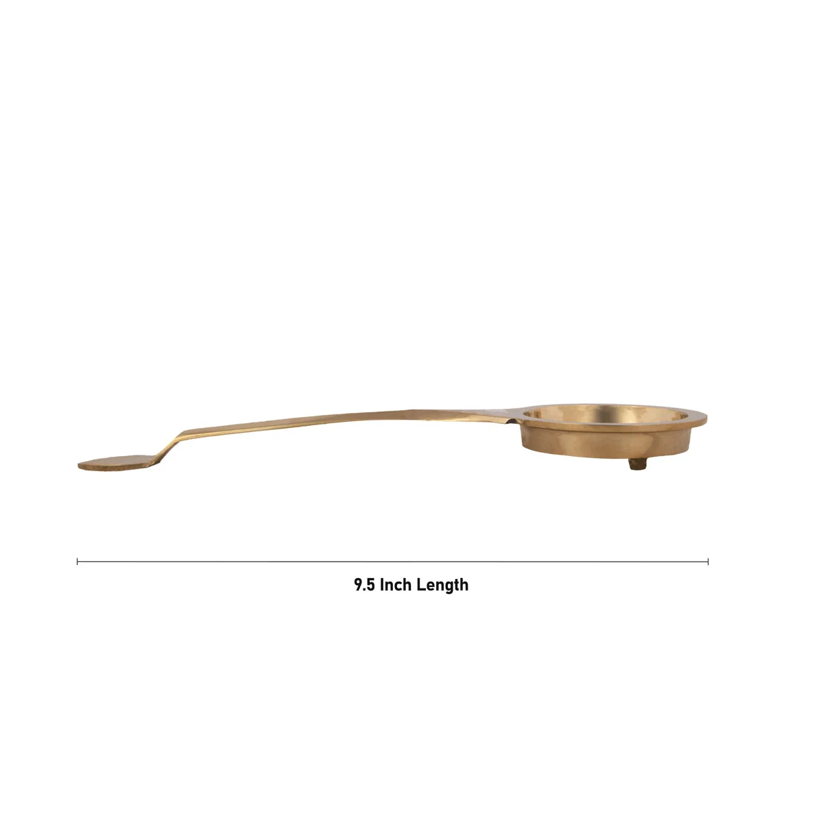 Brass Aarti - 9.5 Inches | Camphor Aarti/ Brass Karpoora Burner for Pooja/ 160 Gms Approx - Image 3