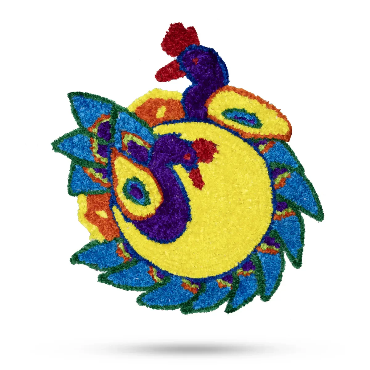 Canvas Rangoli Mat - 24 Inch Dia | Assorted Floral Design Rangoli / Reusable Floor Decoration For Festivals & Pooja - Image 12