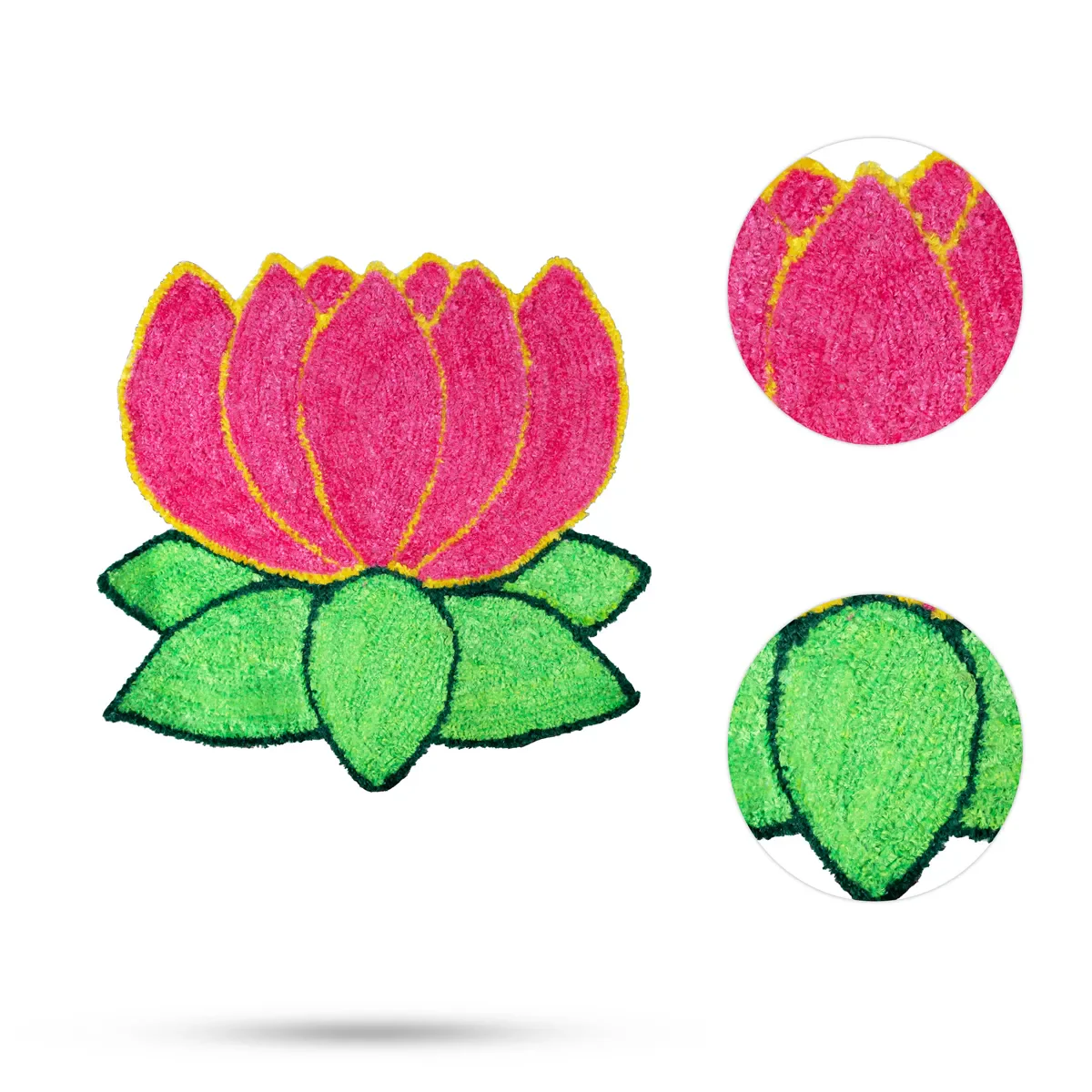 Canvas Rangoli Mat - 24 Inch Dia | Assorted Floral Design Rangoli / Reusable Floor Decoration For Festivals & Pooja - Image 18