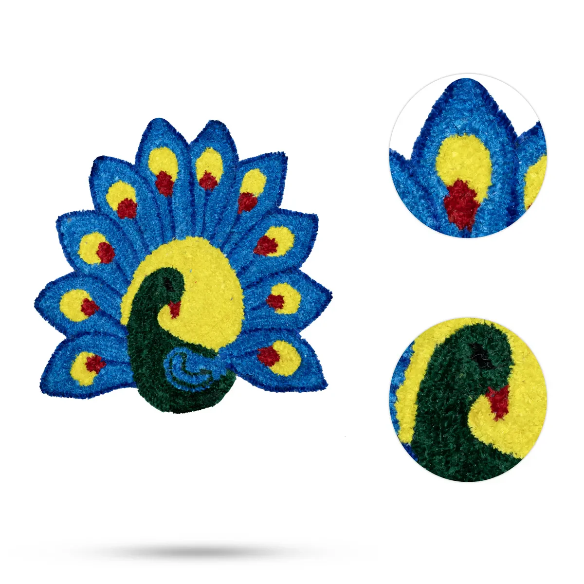 Canvas Rangoli Mat - 24 Inch Dia | Assorted Floral Design Rangoli / Reusable Floor Decoration For Festivals & Pooja - Image 22