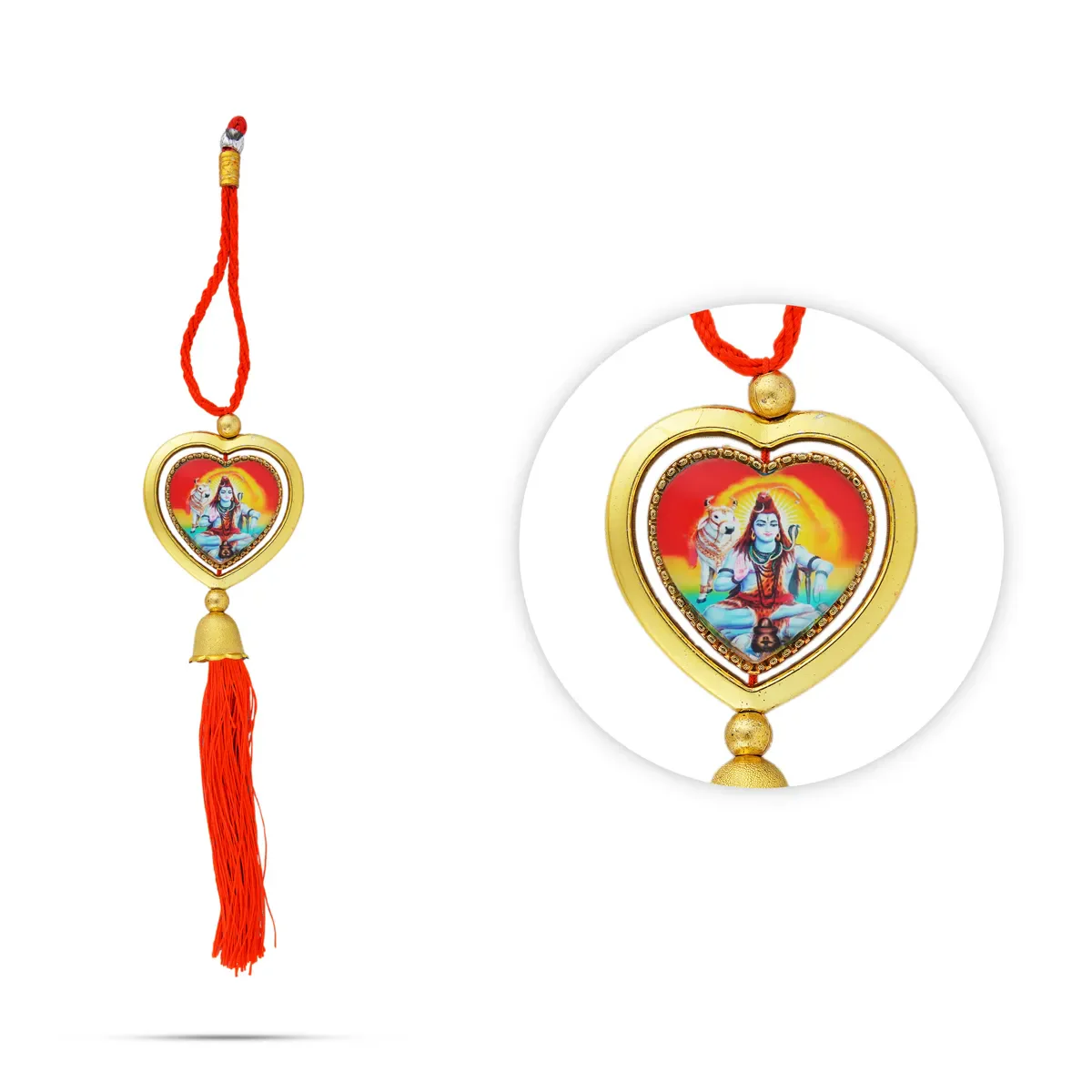 Car Hanging - 12 x 2 Inches | Car Decoration / Deity Picture Car Hanger For Protection - Image 12