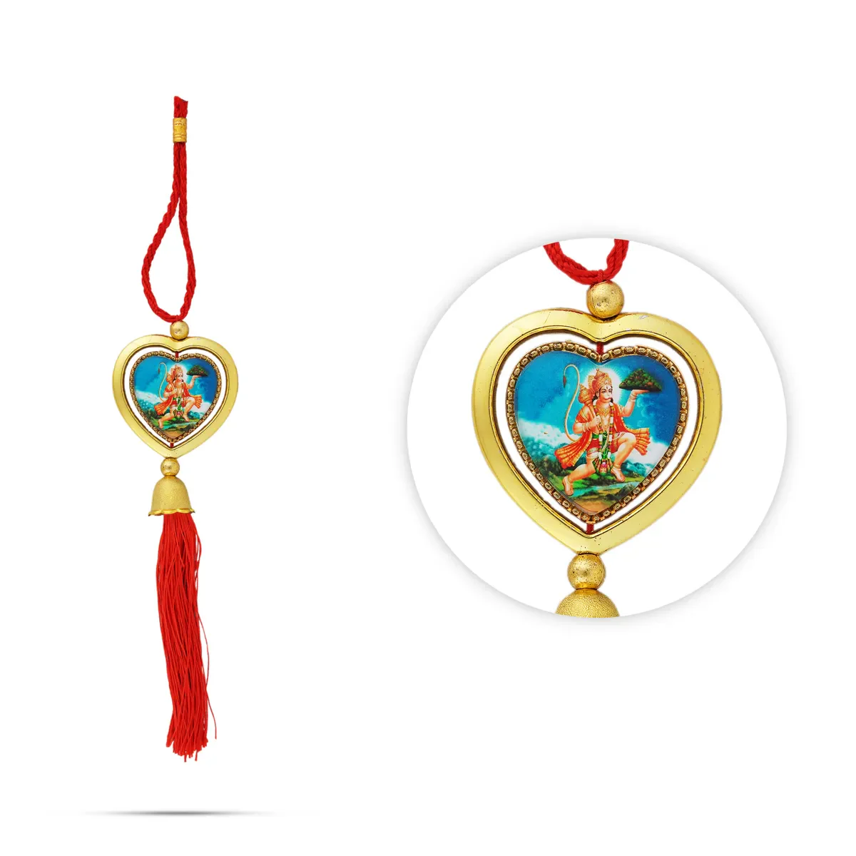 Car Hanging - 12 x 2 Inches | Car Decoration / Deity Picture Car Hanger For Protection - Image 14