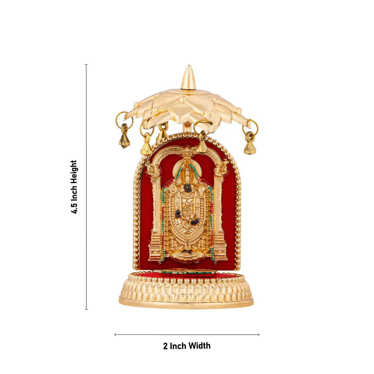 Car Stand - Balaji Padham With Umberlla - 4.5 Inch - Image 4