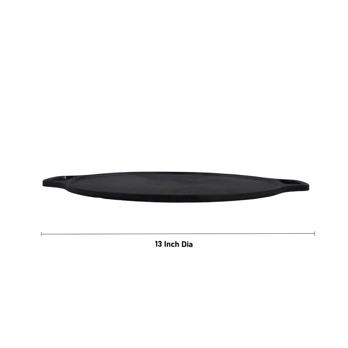 Cast Iron Tawa with Double Handle - 13 Inches | Roti Tawa/ Cast Iron Dosa Tawa/ Cast Iron Dosa Pan for Cooking - Image 4