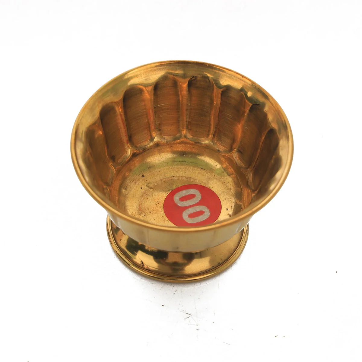 Chandan Cup With Base - 1.5 x 2.5 Inches | Small Bowl/ Brass Bowl/ Brass Cup/ Pooja Bowl for Home - Image 2