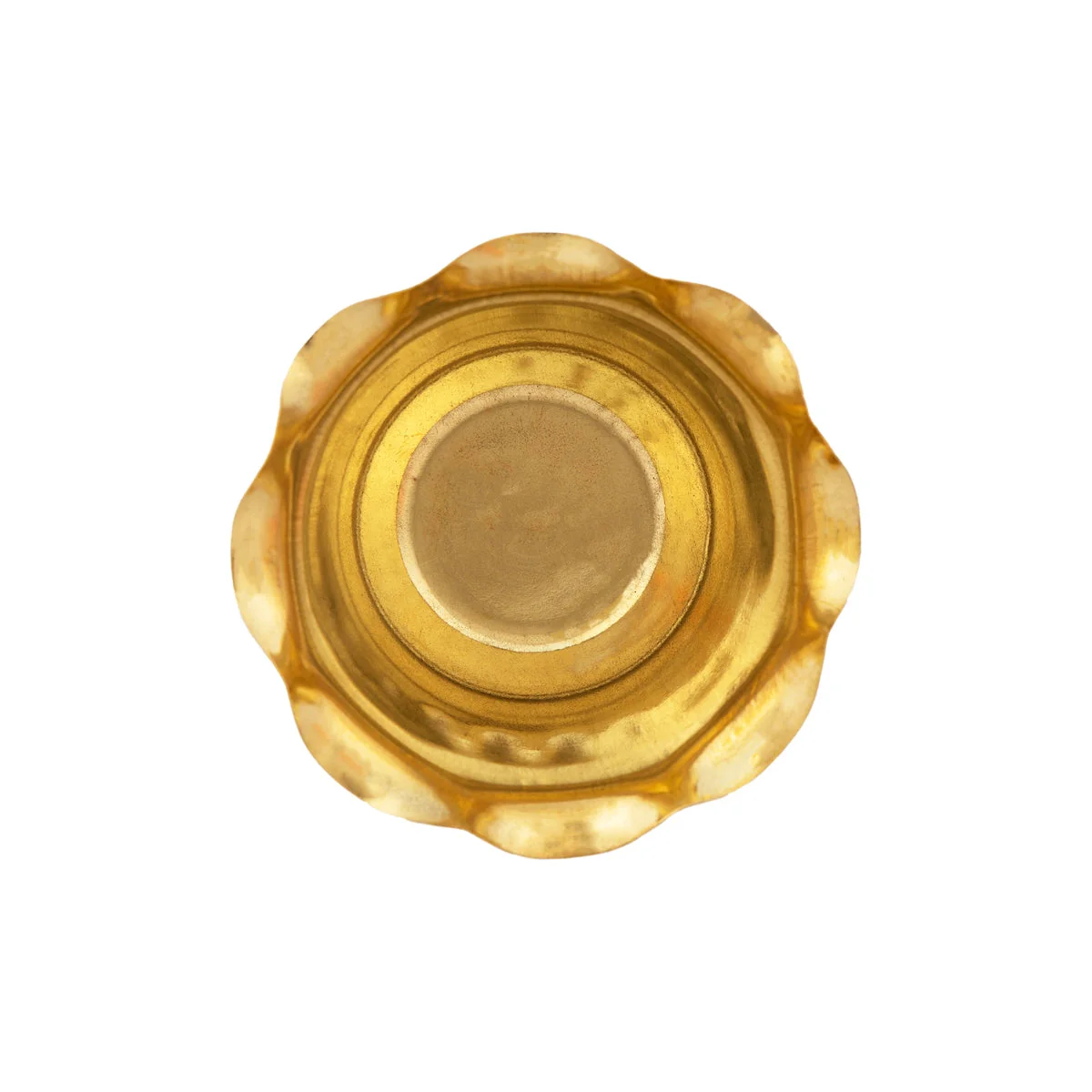 Chandan Cup With Base - 2 x 2.5 Inches | Small Bowl/ Brass Bowl/ Brass Cup/ Pooja Bowl for Home - Image 2