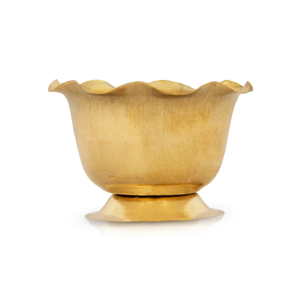 Chandan Cup With Base - 2 x 2.5 Inches | Small Bowl/ Brass Bowl/ Brass Cup/ Pooja Bowl for Home - Image 3