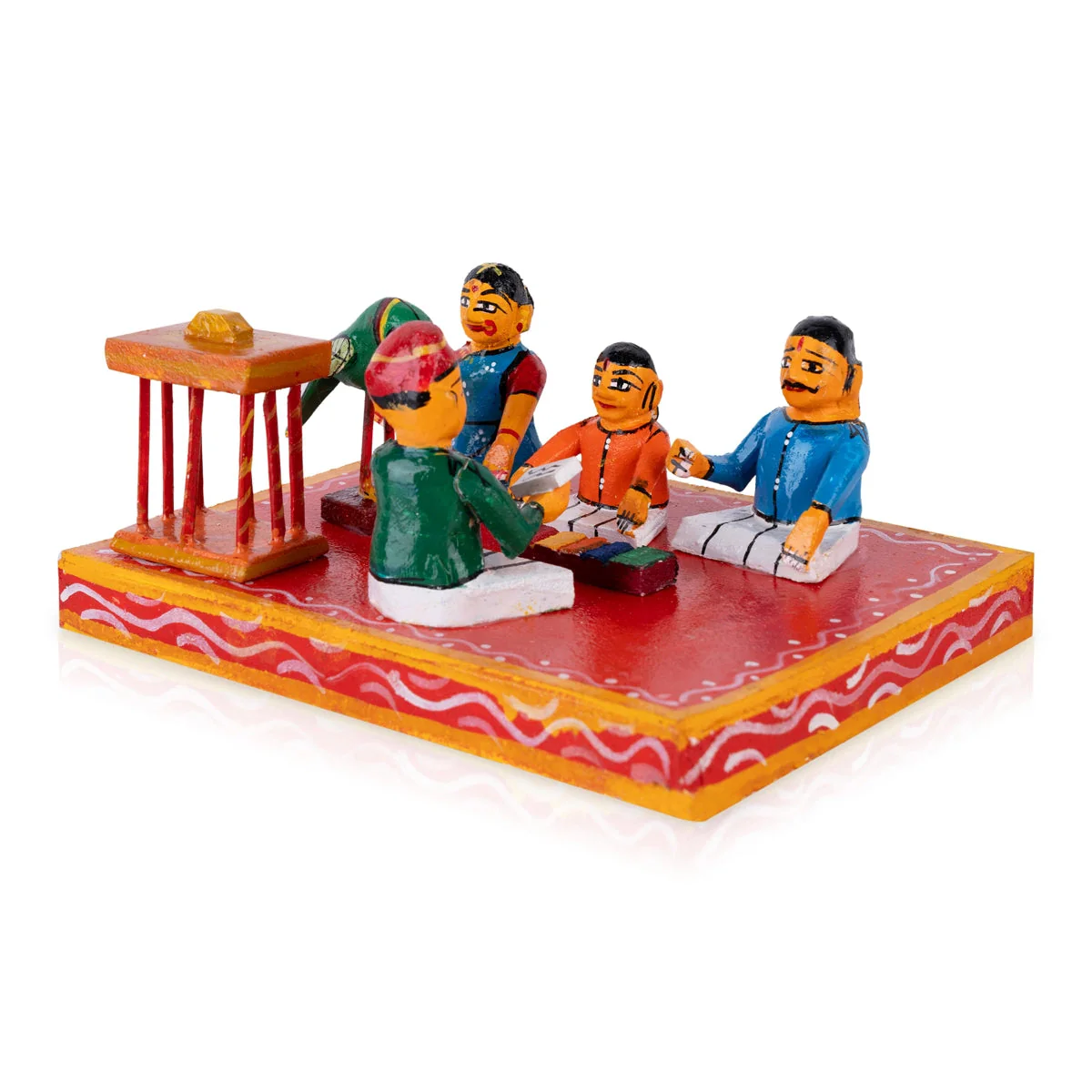 Chilaka Jyothisham Kondapalli Toy - 4 X 7.75 Inches | Handmade Showpiece/ Josyam Wooden Statue For Golu Display - Image 2