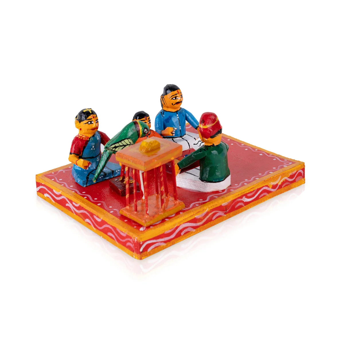 Chilaka Jyothisham Kondapalli Toy - 4 X 7.75 Inches | Handmade Showpiece/ Josyam Wooden Statue For Golu Display - Image 3