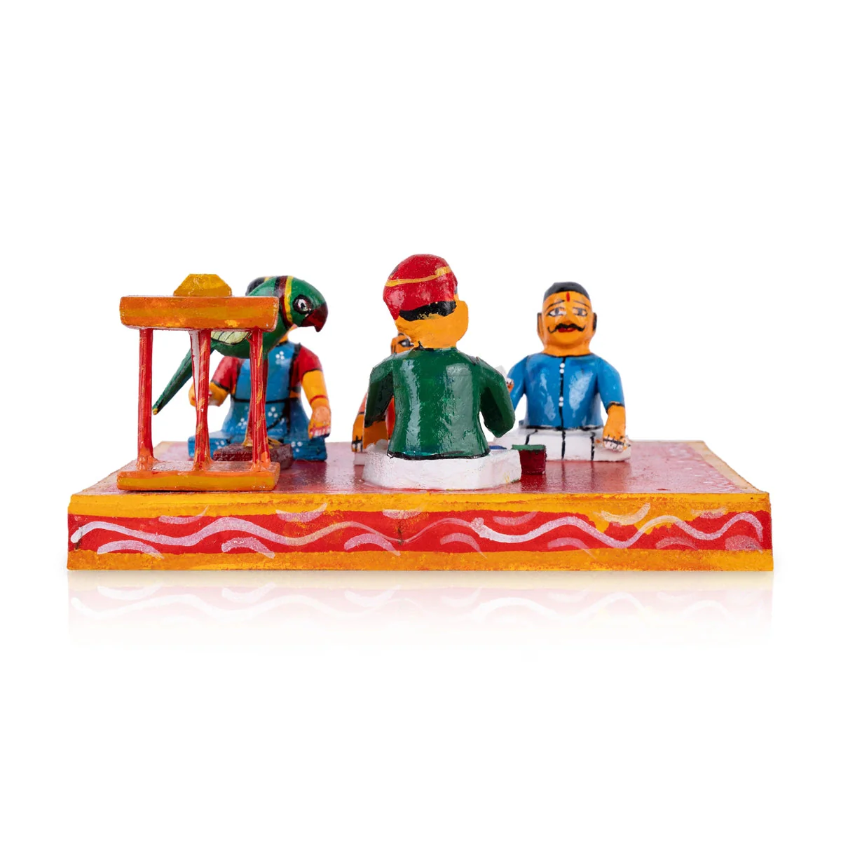 Chilaka Jyothisham Kondapalli Toy - 4 X 7.75 Inches | Handmade Showpiece/ Josyam Wooden Statue For Golu Display - Image 4