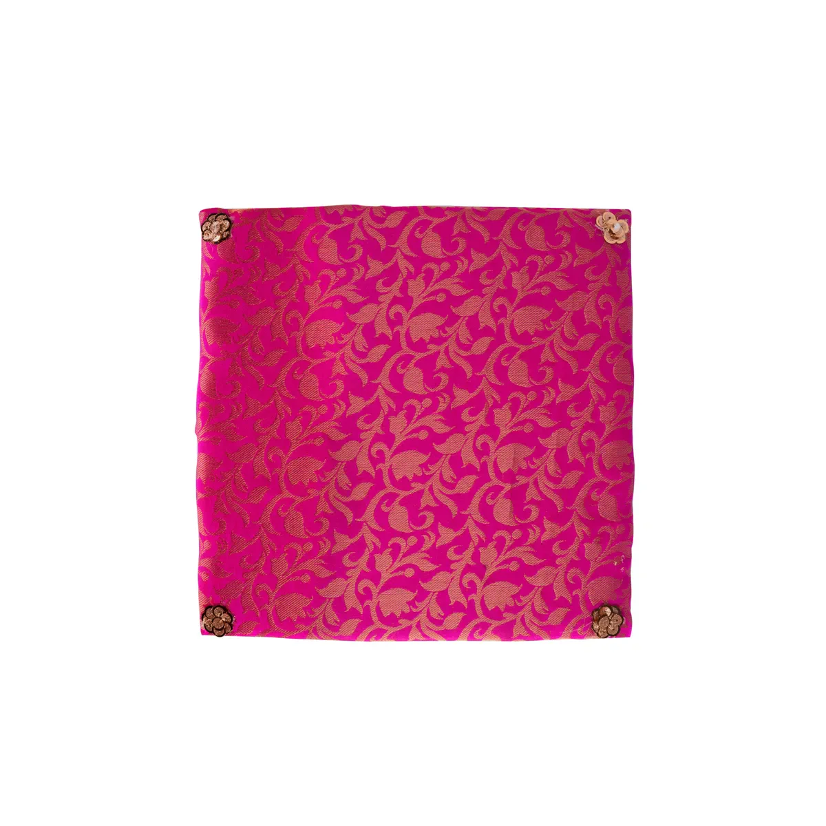 Chowki With Cushion - 12 X 12 Inches | Wooden Pooja Chowki/ Cushion Seat/ Bajot For Mandir & Home Pooja - Image 12