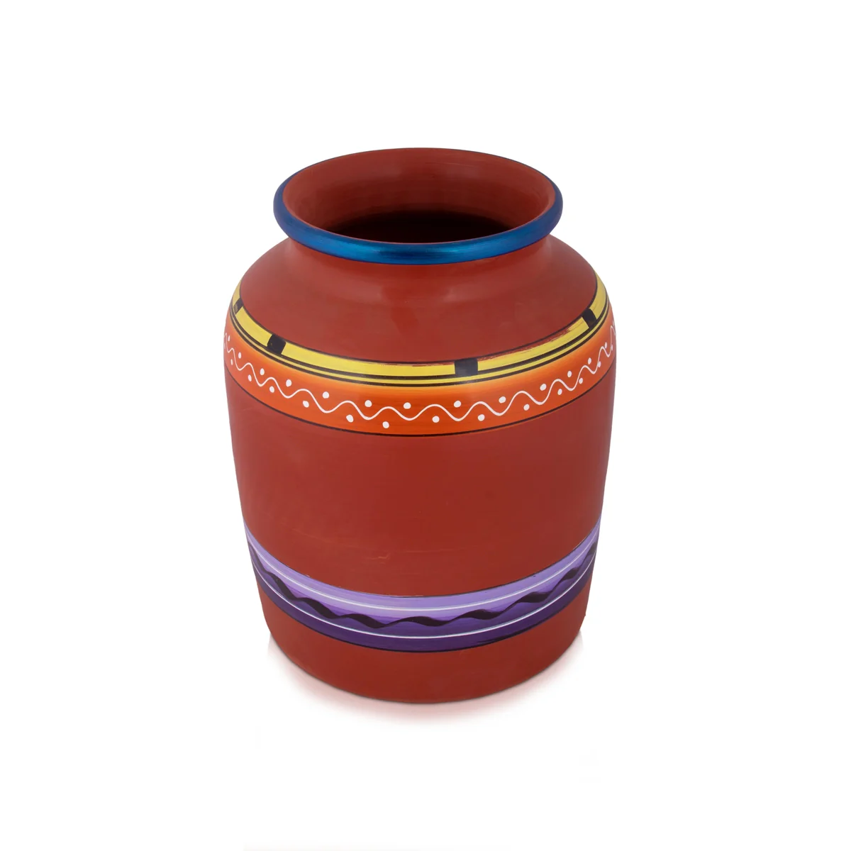 Clay Water Pot - 17 Inches | 13 Ltr/ Painted Water Pot With Tap/ Handmade Water Pot for Home - Image 5