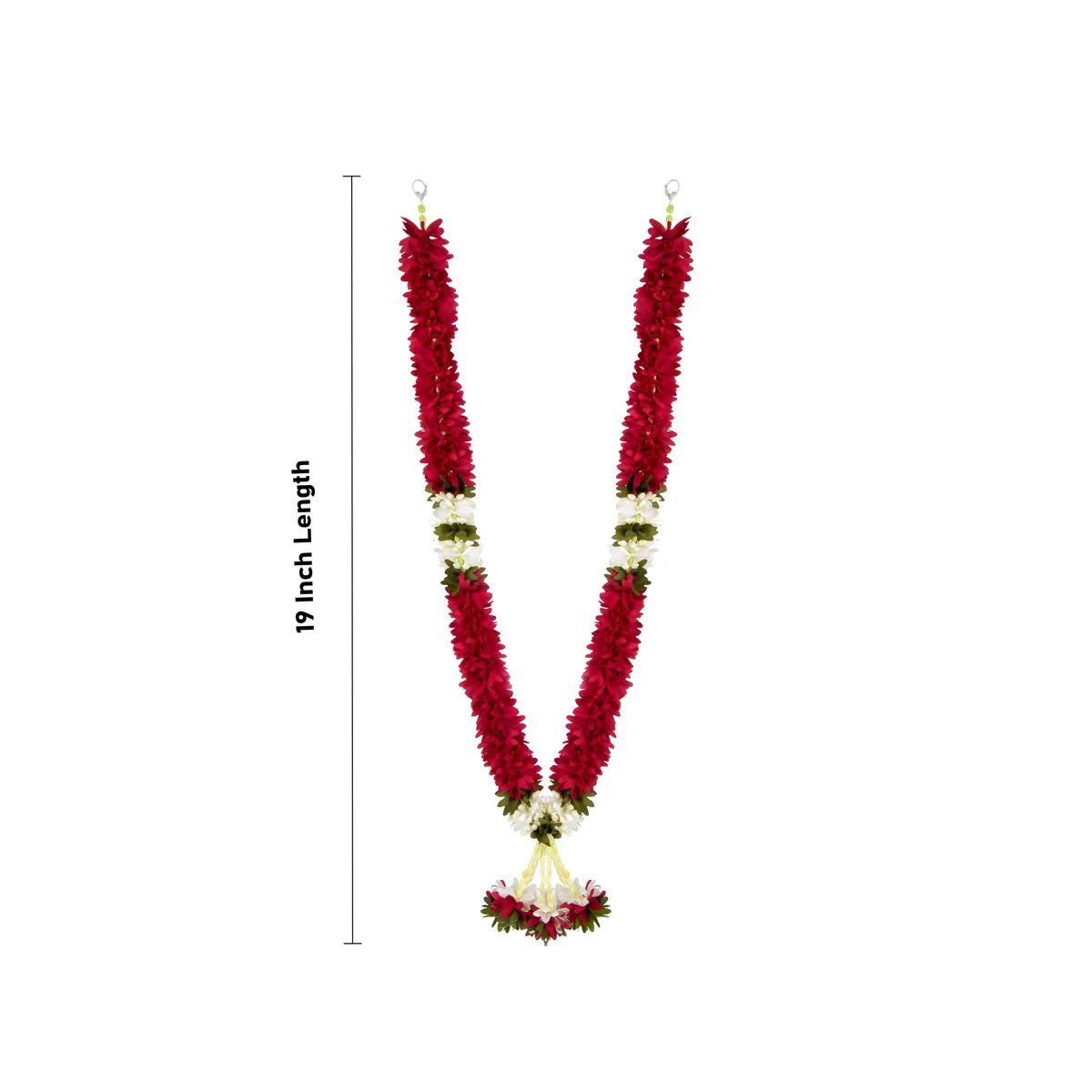 Cloth Mala - 19 Inches | Artificial Flower Mala/ Fancy Mala for Photo Frame - Image 12