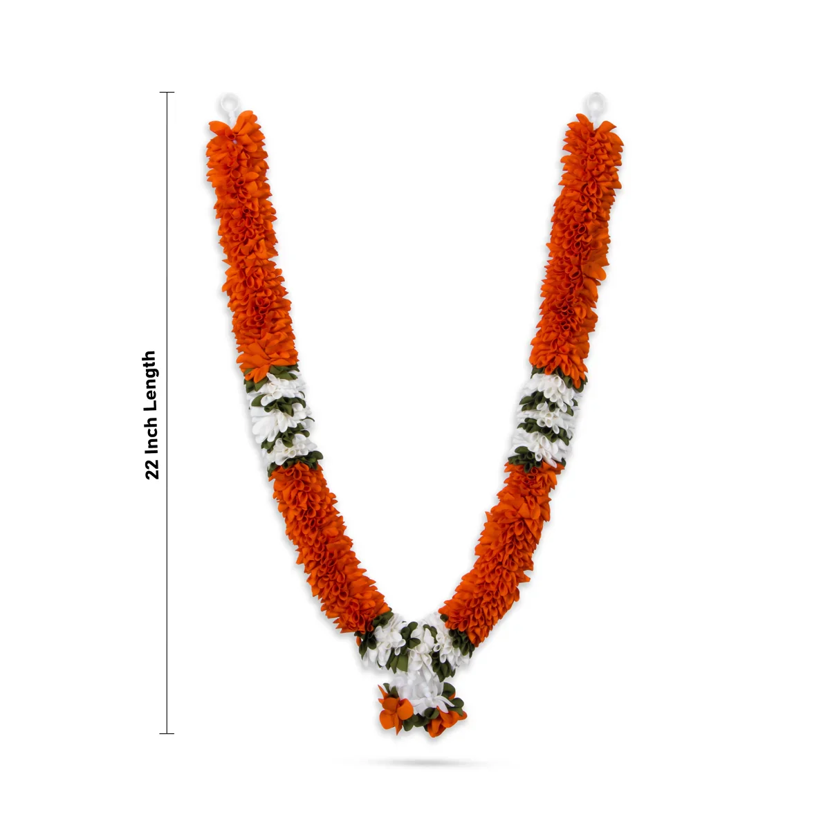 Cloth Mala - 22 Inches | Artificial Flower Mala/ Satin Mala for Photo Frame - Image 3