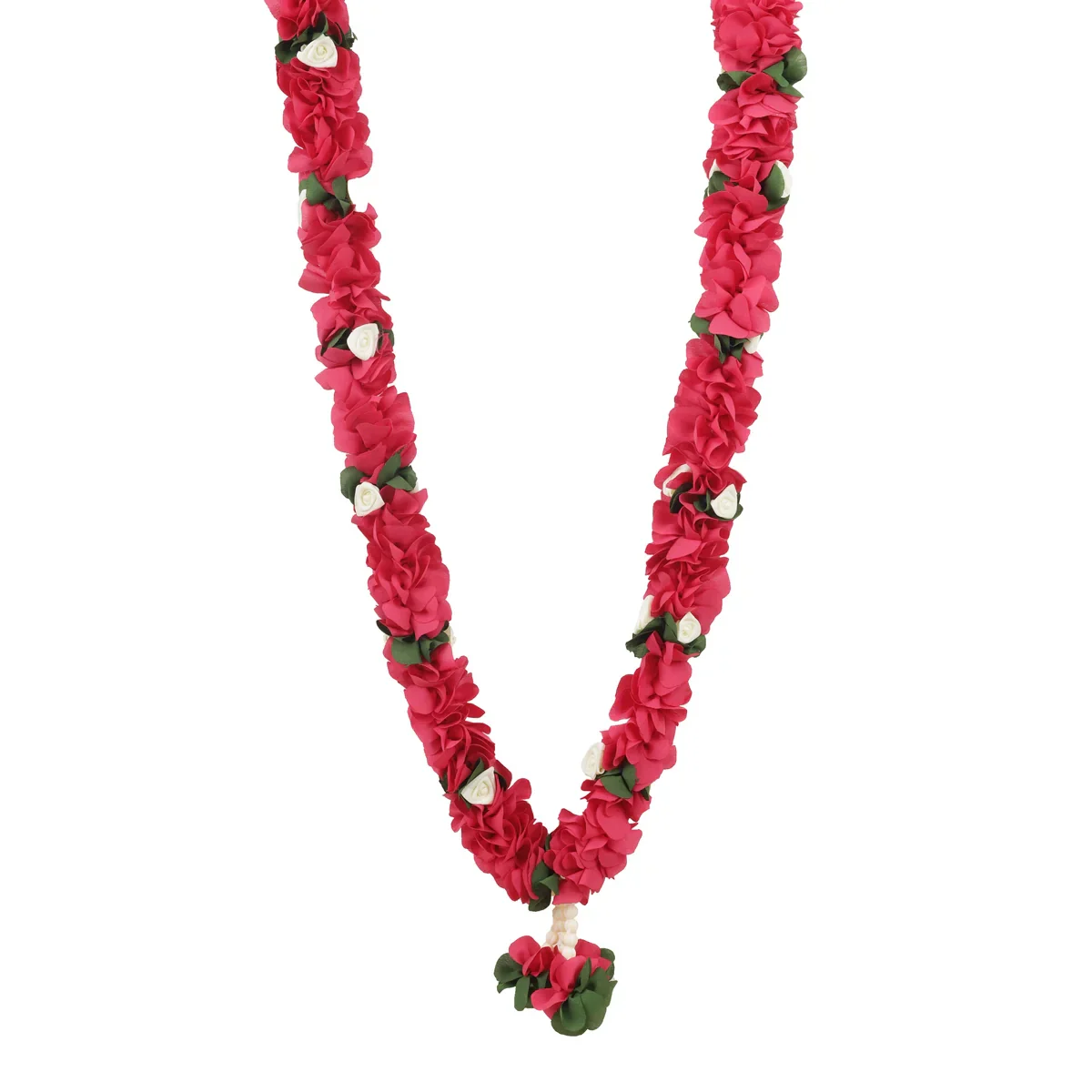 Cloth Mala - 22 Inches | Artificial Flower Mala/ Satin Mala for Photo Frame - Image 4