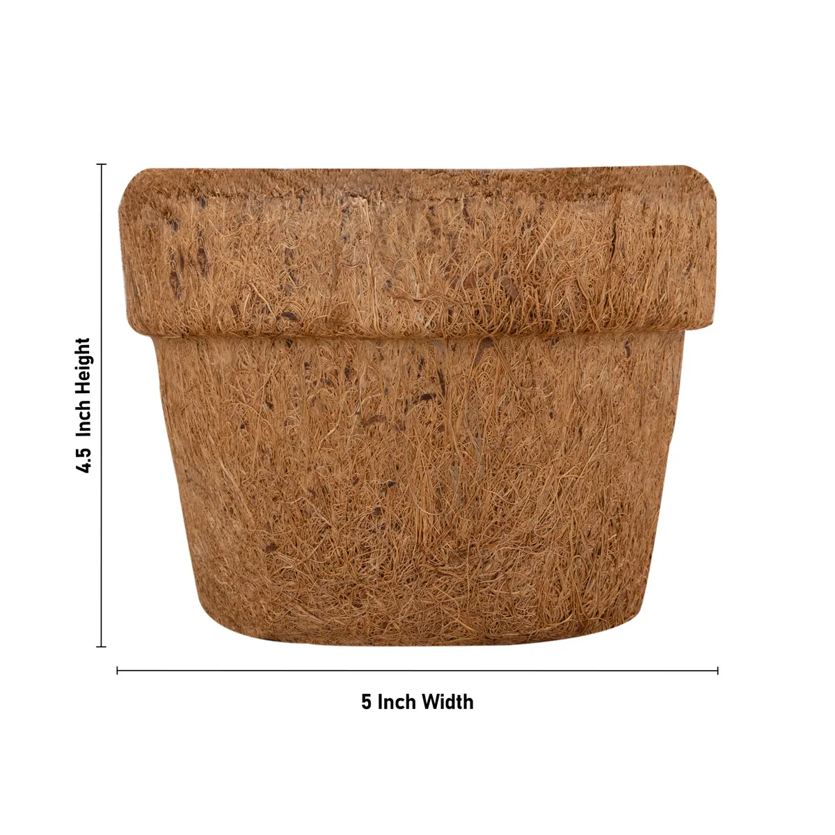 Coco Pot Pair - 4.5 x 5 Inches | 2 Pcs/ Coir Pot/ CoCo Coir Pot for Plant - Image 6