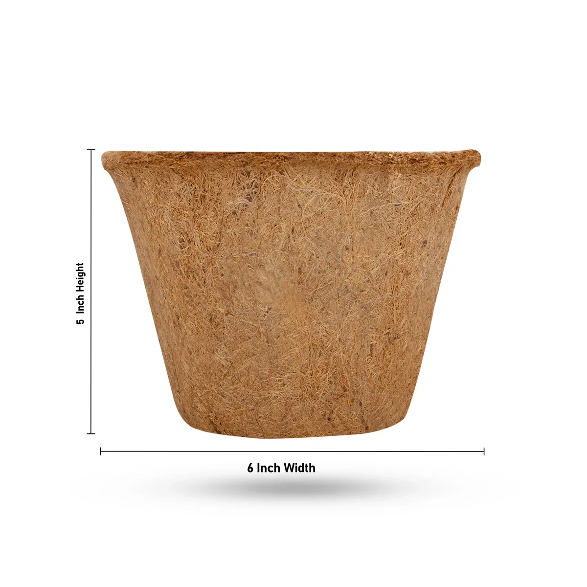 Coco Pot Pair - 5 x 6 Inches | 2 Pcs/ Coir Pot/ CoCo Coir Pot for Plants - Image 6