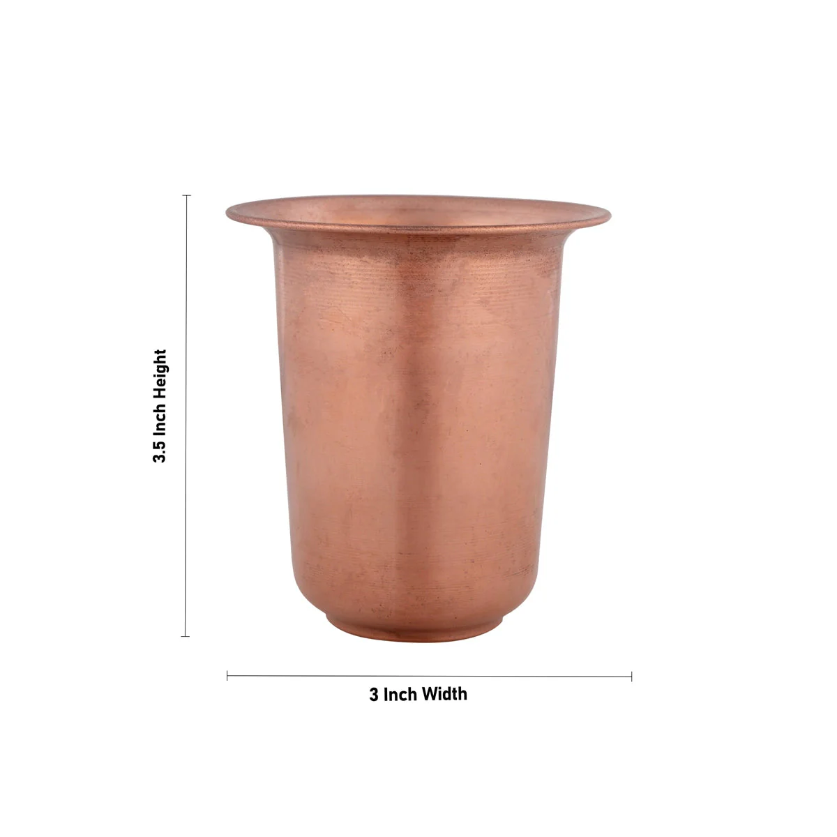 Coffee Tumbler - 3.5 x 3 Inches | Beading Design Copper Tumbler/Copper Vessel/Copper Cup/Copper Glass for Home - Image 4