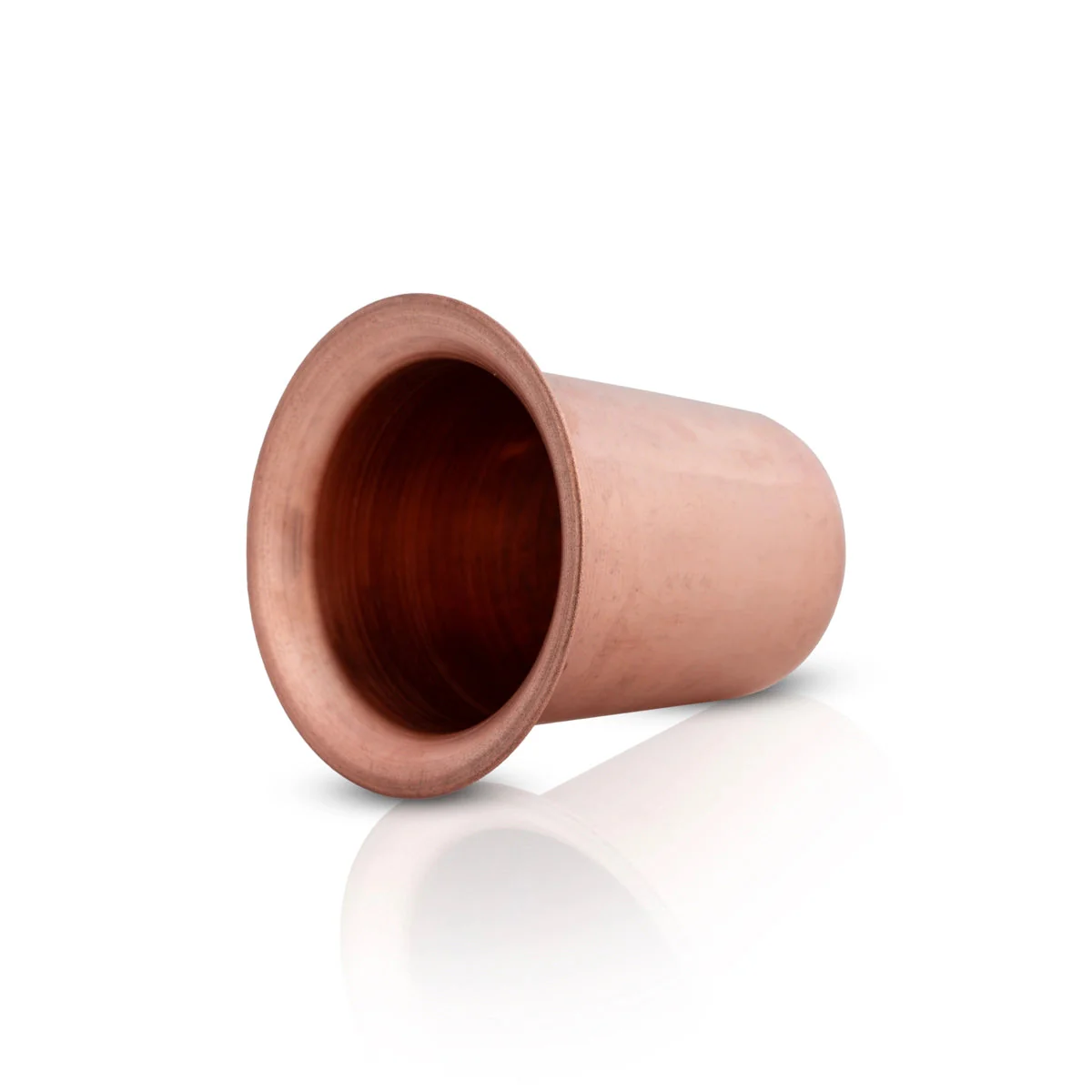 Coffee Tumbler - 3.5 x 3 Inches | Copper Glass/ Beading Design Copper Tumbler/Copper Vessel/Copper Cup for Home - Image 2
