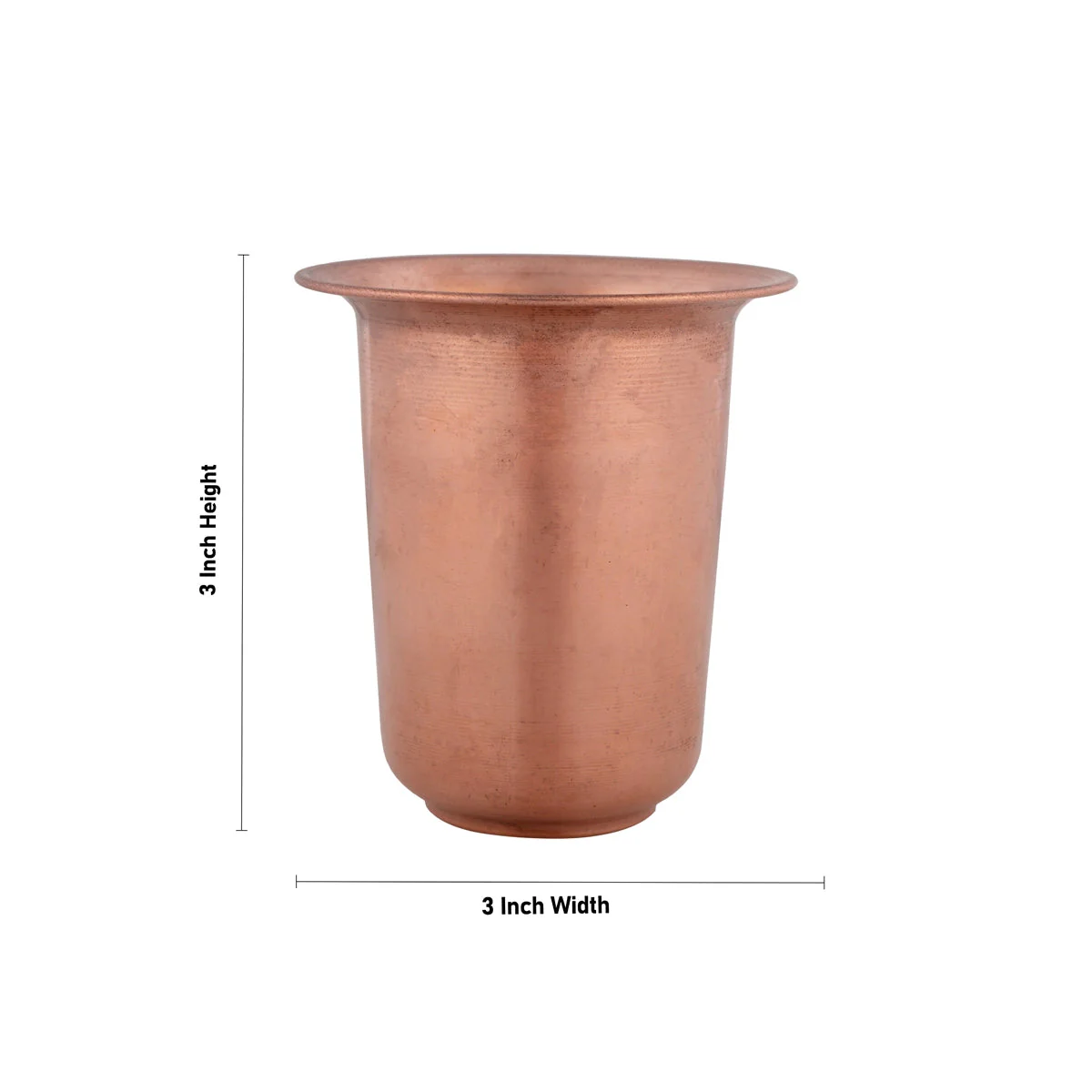 Coffee Tumbler - 3 x 3 Inches | Beading Design Copper Tumbler/Copper Vessel/Copper Cup/Copper Glass for Home - Image 4