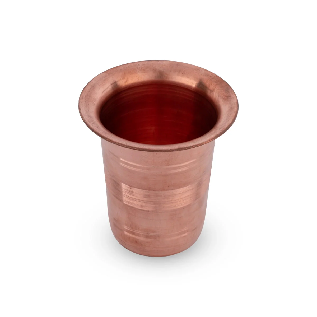 Coffee Tumbler - 3 x 3 Inches | Copper Glass/ Copper Tumbler/Copper Vessel/Copper Cup for Home - Image 2