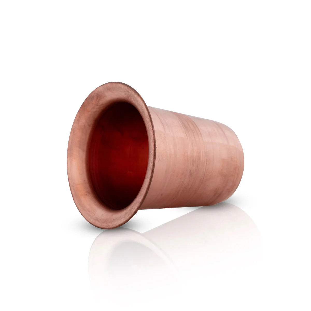 Coffee Tumbler - 3 x 3 Inches | Copper Glass/ Copper Tumbler/Copper Vessel/Copper Cup for Home - Image 3