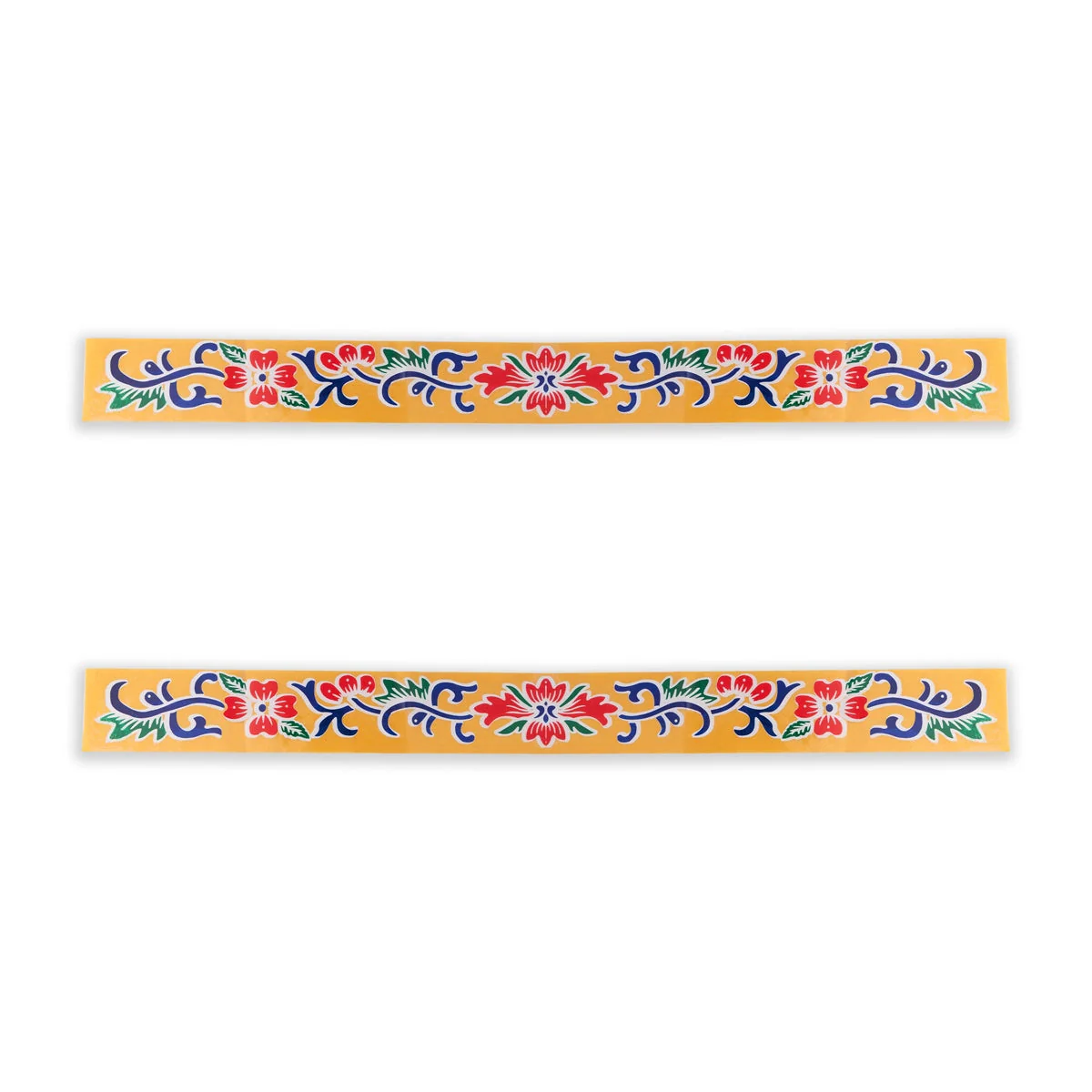 Colour Rangoli Sticker Set - 18 x 3 Inches | 4 Pcs/ Kolam Stickers/ Muggulu Stickers for Floor Decor - Image 4