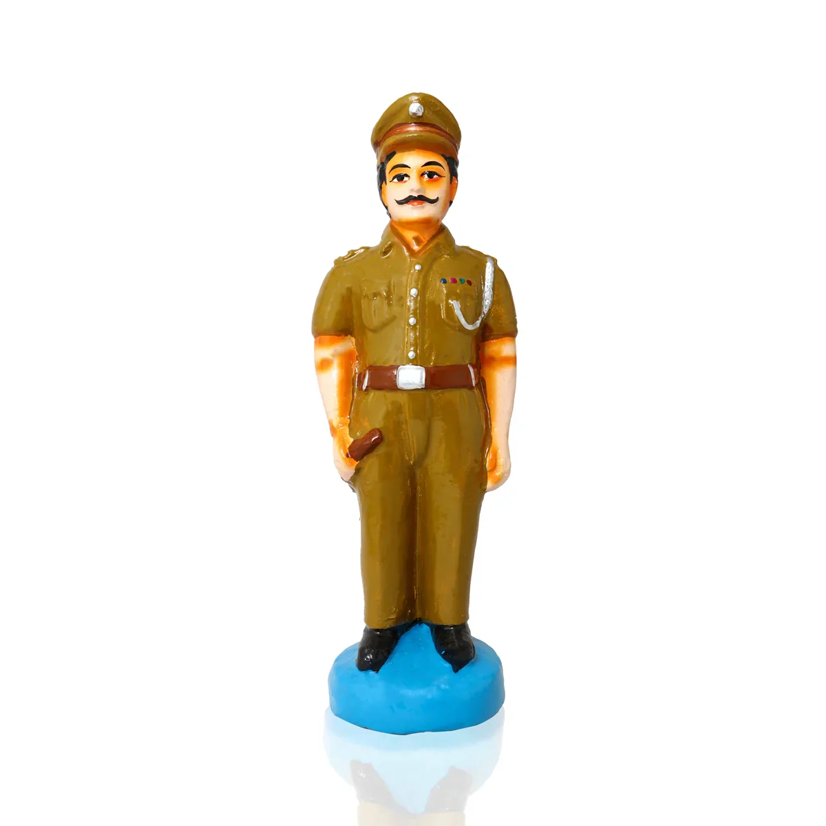 Community Helpers Clay Golu Bommai Set - 9 x 4 Inches | Giri Golu Doll/ Navaratri Golu Bomma/Gombe/Bommai - Image 3