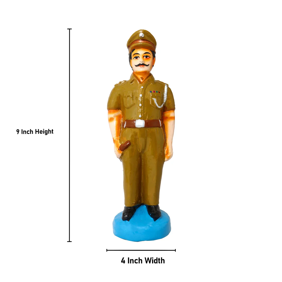 Community Helpers Clay Golu Bommai Set - 9 x 4 Inches | Giri Golu Doll/ Navaratri Golu Bomma/Gombe/Bommai - Image 8