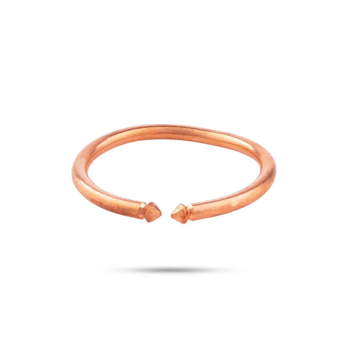 Copper Kada - 2.25 Inches | Copper Bracelet Kada/ Copper Kaapu for Kan Drishti - Image 2