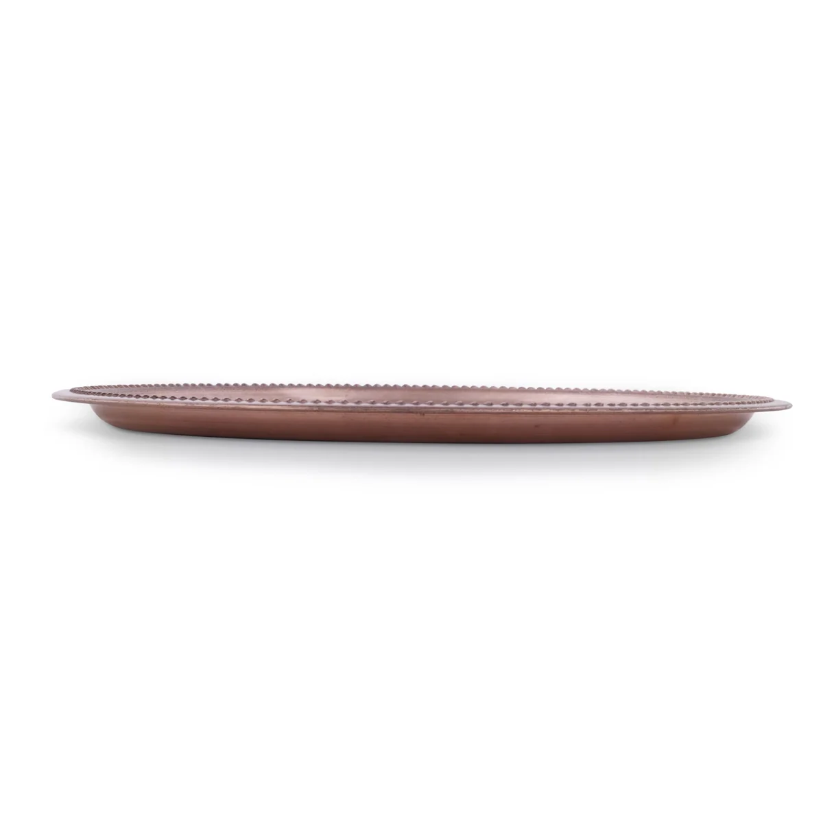 Copper Plate - 0.25 x 8 Inches | Pooja Thali Plate/ Pooja Plate for Home