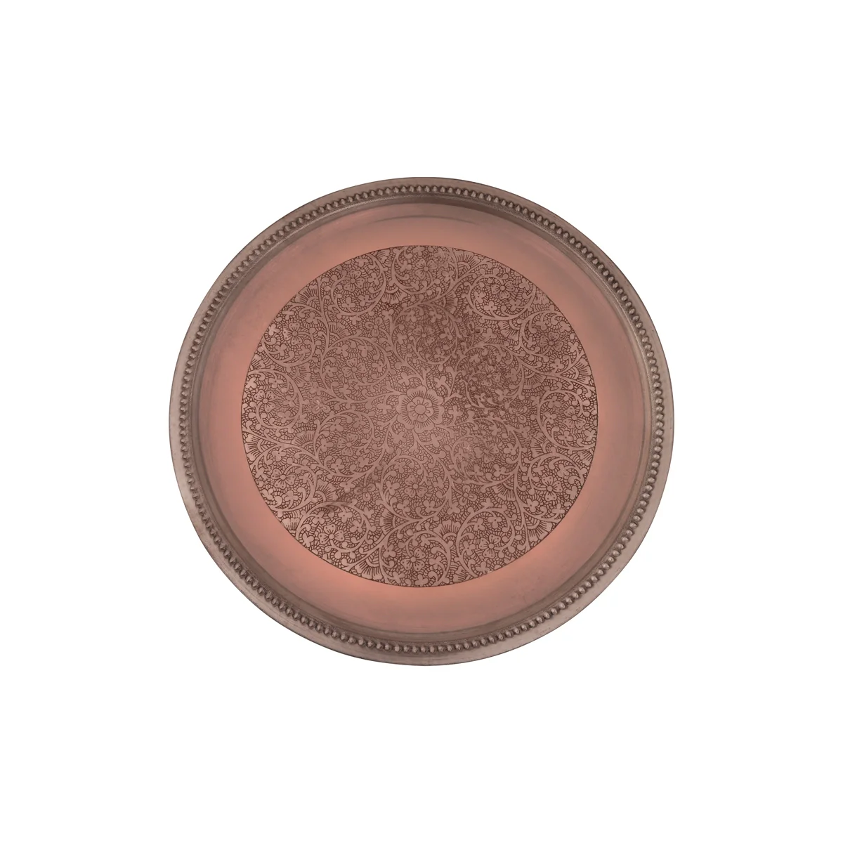 Copper Plate - 0.25 x 8 Inches | Pooja Thali Plate/ Pooja Plate for Home - Image 2