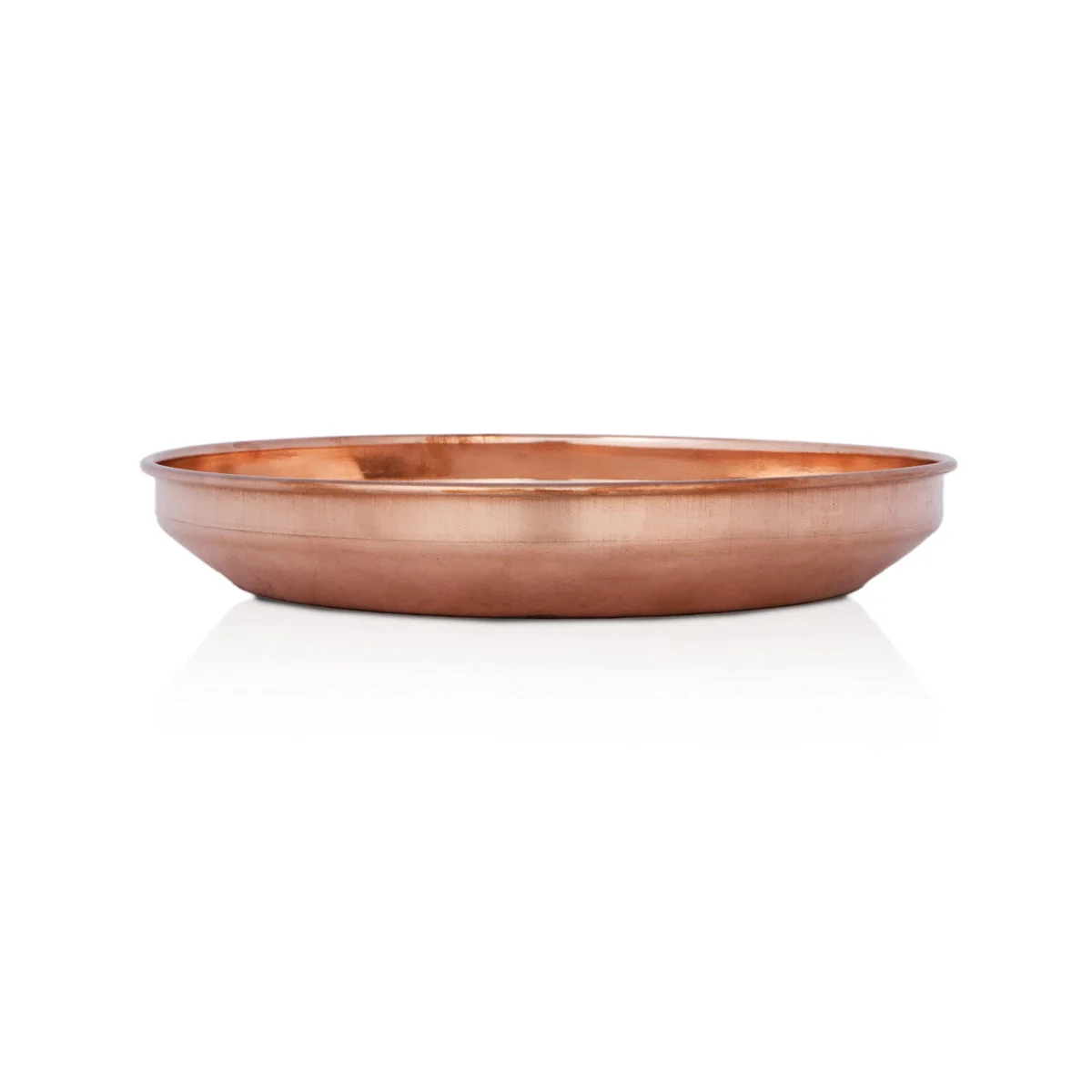 Copper Plate - 1.5 x 9 Inches | Small Plate/ Pooja Thali Plate/ Hariwana Design Pooja Plate for Home - Image 4