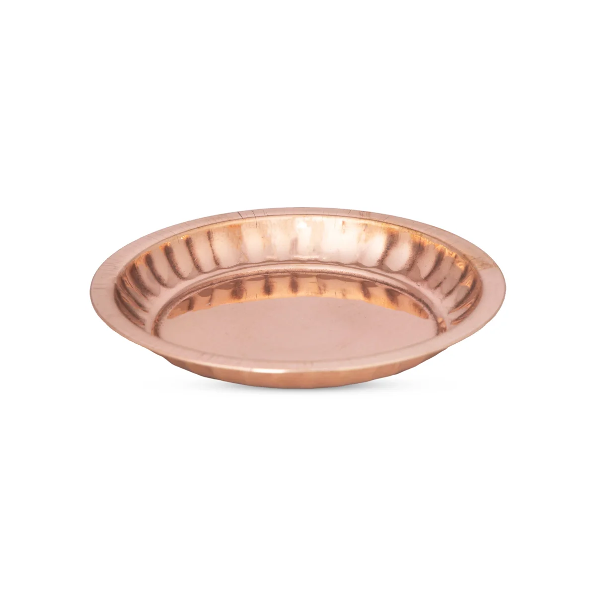 Copper Plate - 4 Inches | Pooja Thali Plate/ Pooja Plate for Home - Image 2