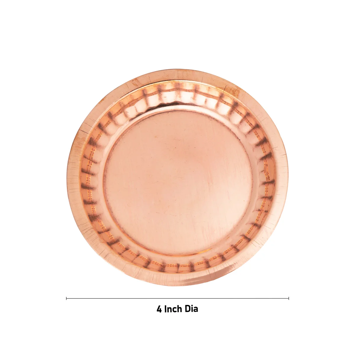Copper Plate - 4 Inches | Pooja Thali Plate/ Pooja Plate for Home - Image 4