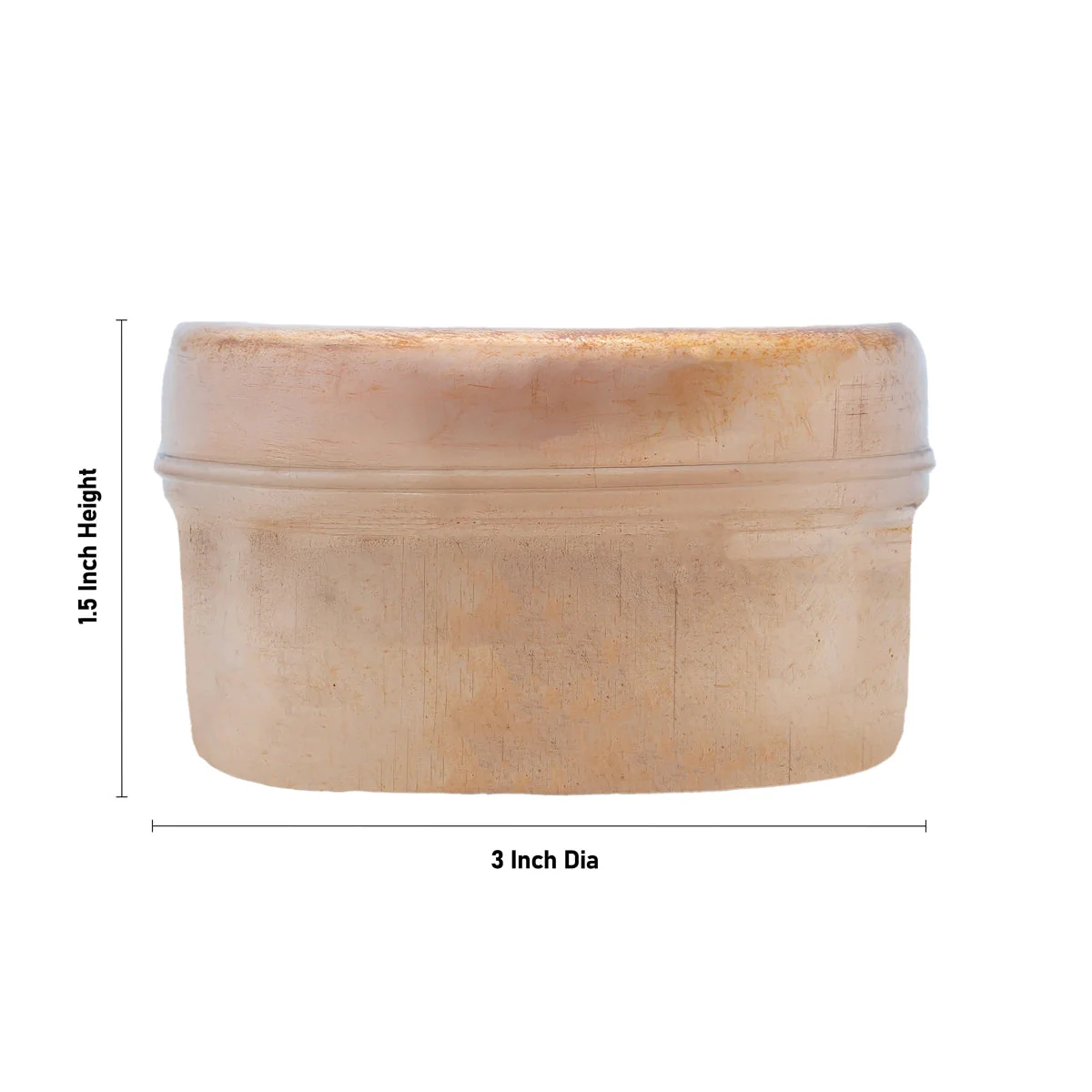 Copper Storage Box - 1.5 x 3 Inches | Copper Tiffin Box/ Square Tiffin Box/ Masala Box for Home/ 100 Gms Approx - Image 3