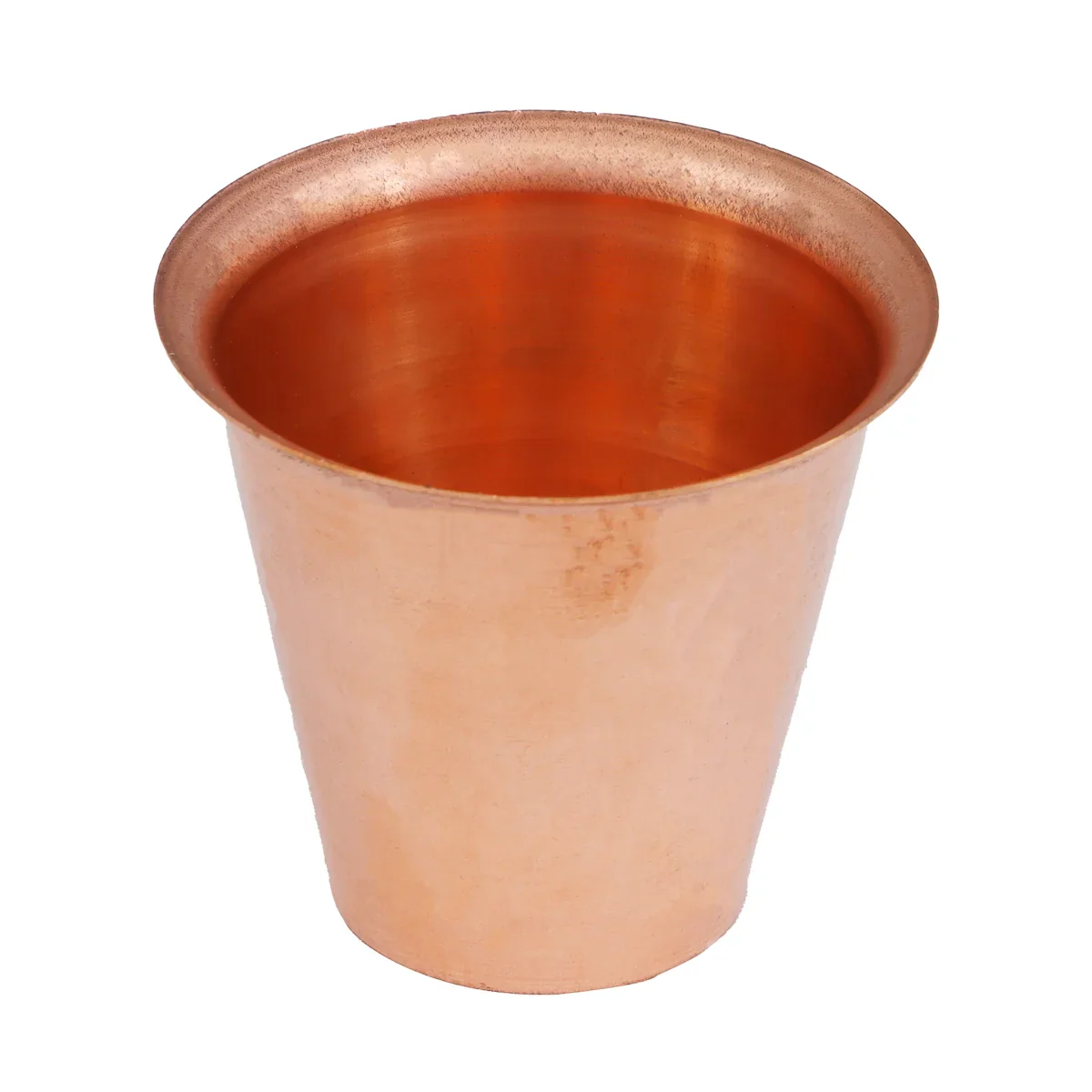 Copper Tumbler - 2.5 x 2.5 Inches | Coffee Tumbler/ Copper Cup for Home/ 42 Gms Approx