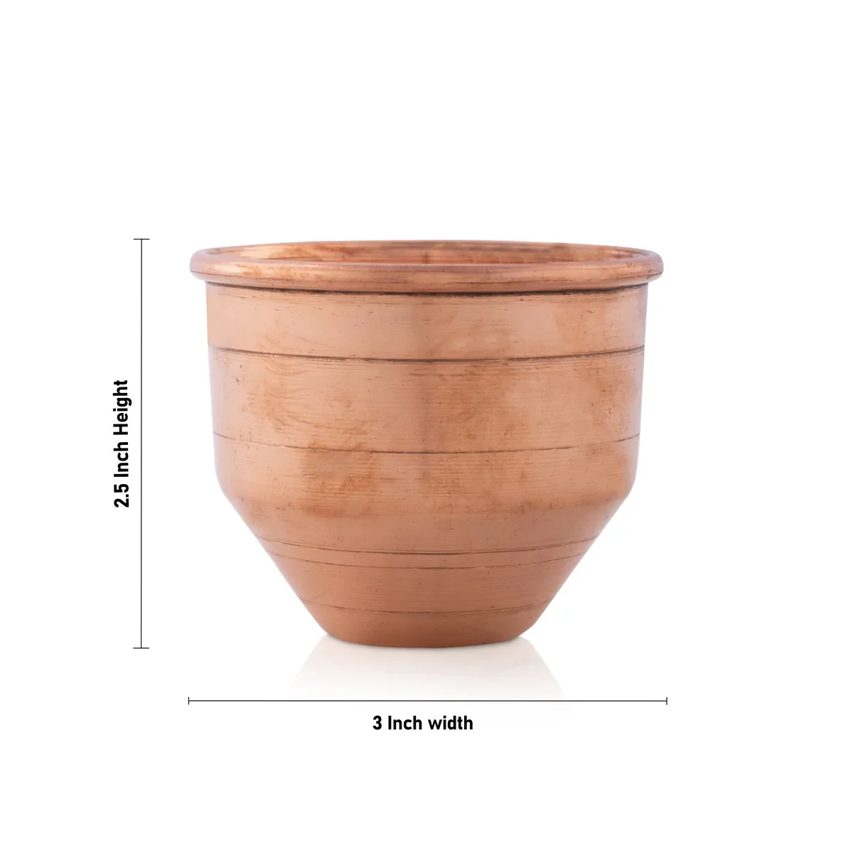 Copper Vattil - 2.5 x 3 Inches | Copper Vessel/ Puja Patra/ Bowl for Pooja - Image 4