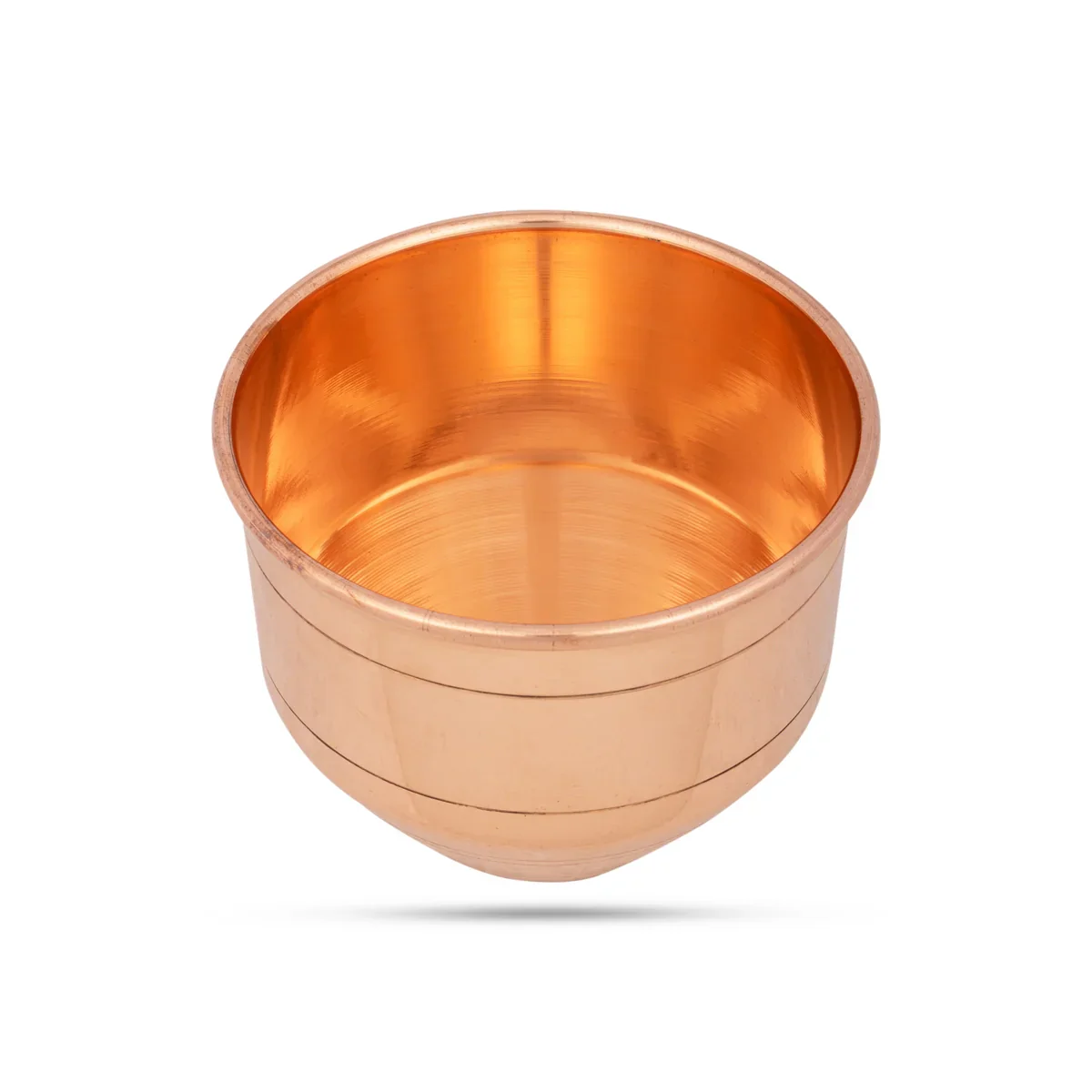 Copper Vattil - 3.5 x 4 Inches | Puja Patra/ Copper Cup/ Copper Bowl for Pooja/ 180 Gms Approx - Image 2