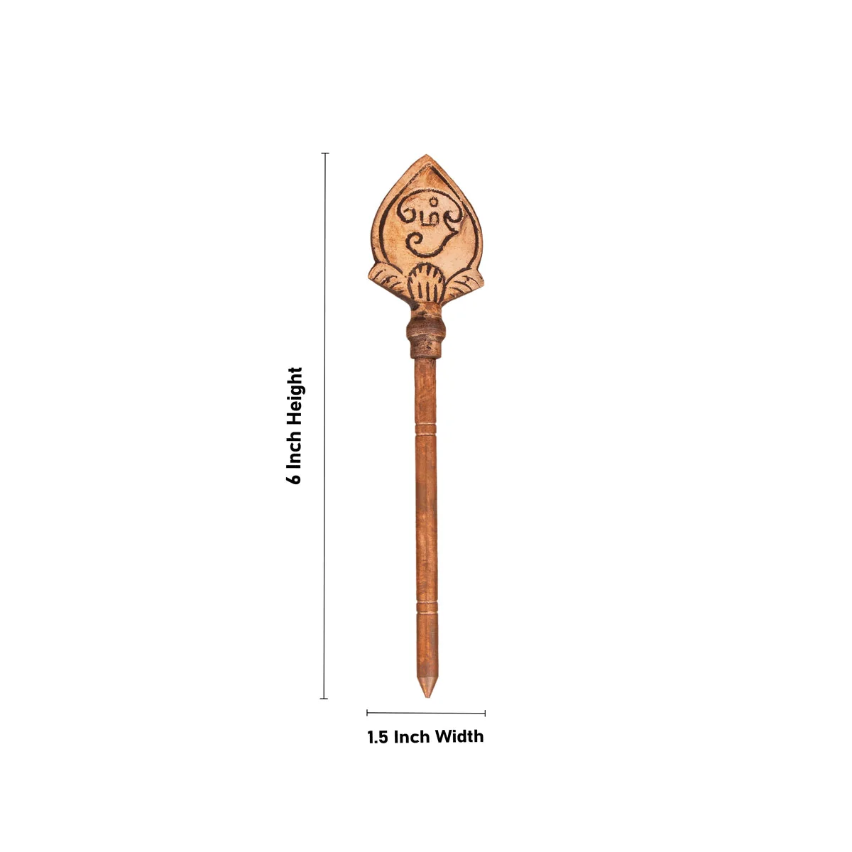 Copper Vel - 6 x 1.5 Inches | Murugan Vel/ Murugan Astra for Pooja/ 80 Gms Approx - Image 3