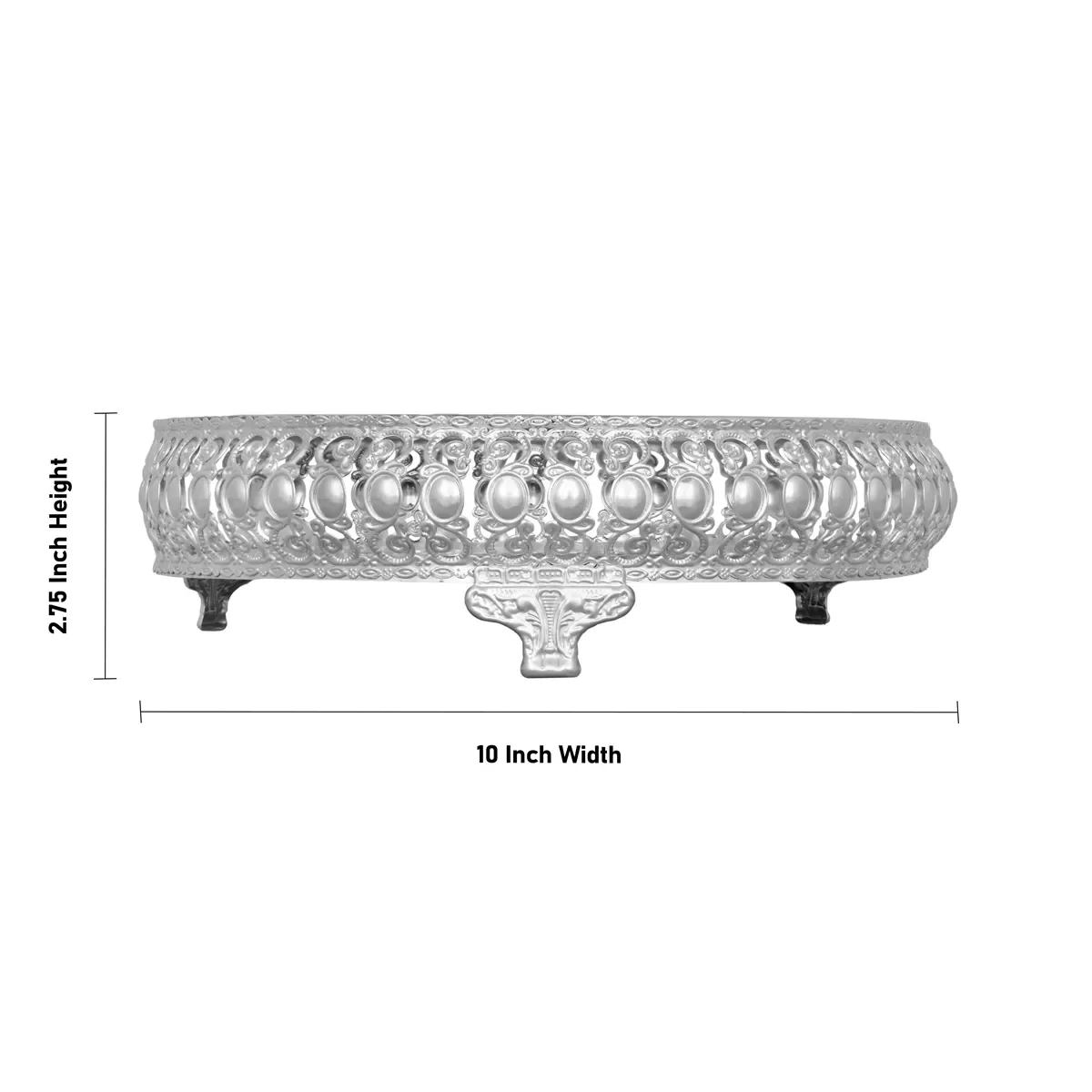 Cow And Calf Design Pichwai Tray With Leg- 2.75 X 10 Inches | Square Shape/ Thali Plate/Decorative Plate For Serving - Image 6