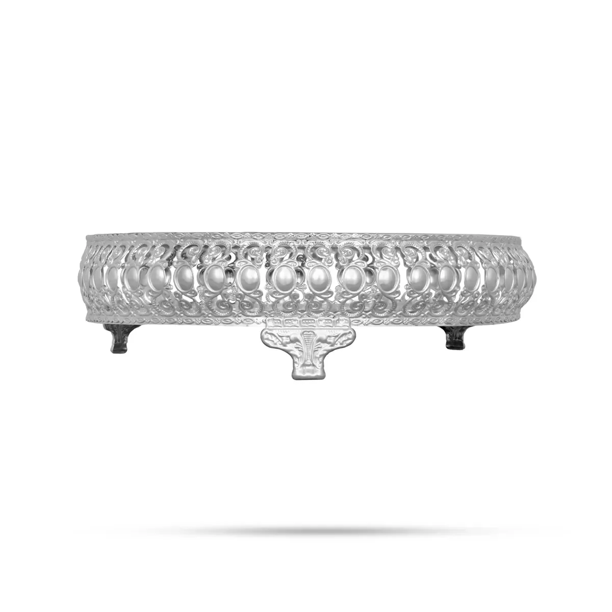 Cow And Calf Design Pichwai Tray With Leg- 2.75 X 10 Inches | Square Shape/ Thali Plate/Decorative Plate For Serving - Image 7