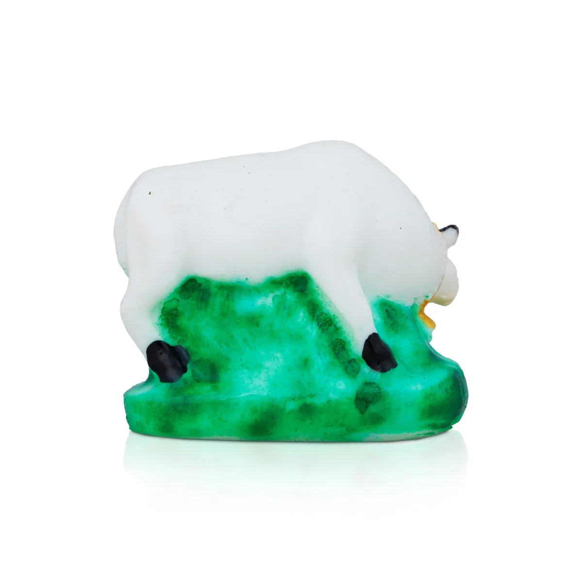 Cow And Calf Idol - 2 x 2.5 Inches | Resin Statue/ Kamadhenu Statue for Pooja - Image 4