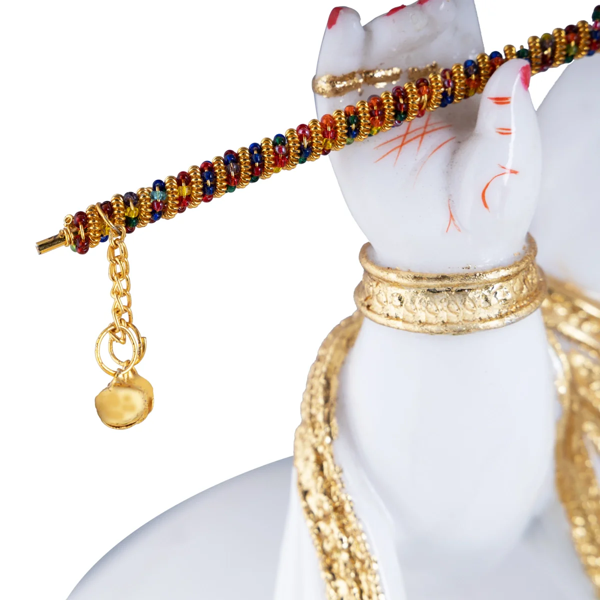 Cow Krishna Murti Standing On Base - 26 x 20 Inches | Resin Statue/ Cow Krishna Idol for Pooja - Image 5