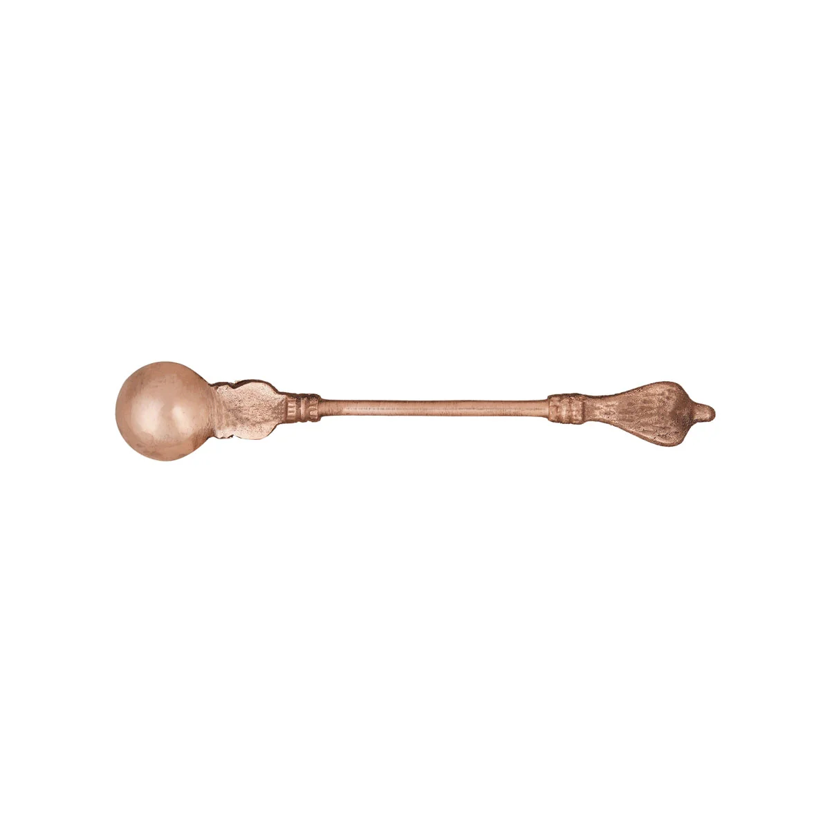 Achmani - 7 x 4 Inches | Nagam Handle Uddharani/ Pali Spoon/Copper Achmani for Pooja/ 100 Gms Approx - Image 2