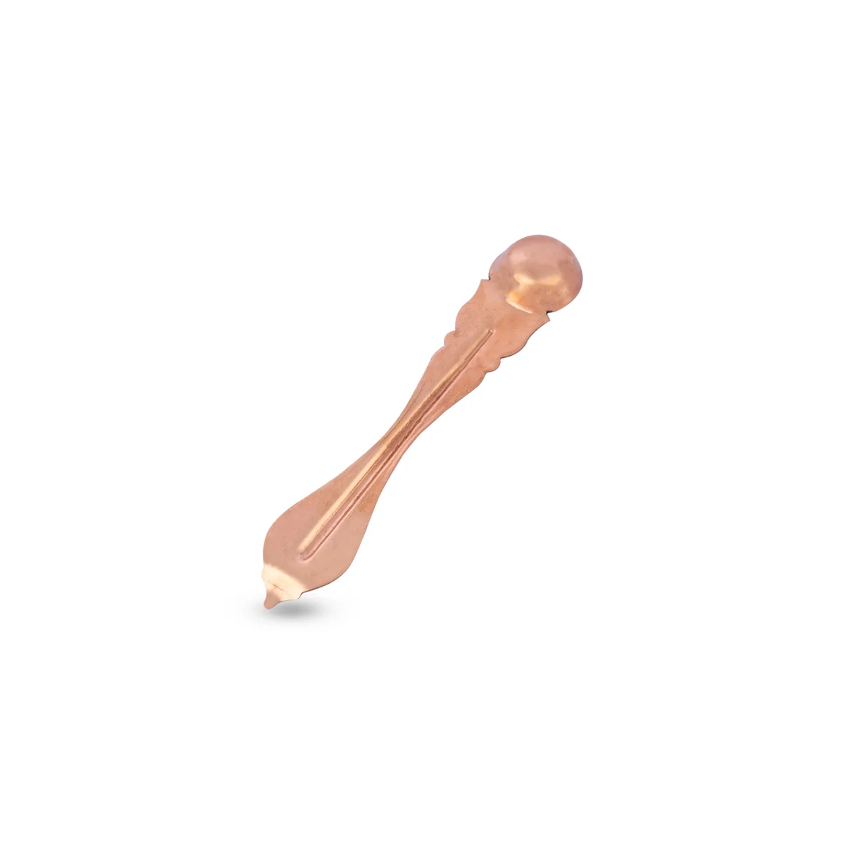Copper Achmani - 5.5 Inches | Pali Spoon/ Uddharani for Pooja/ 30 Gms Approx - Image 2