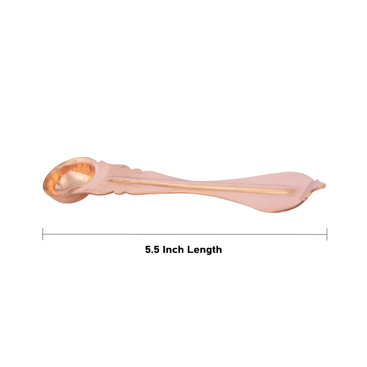 Copper Achmani - 5.5 Inches | Pali Spoon/ Uddharani for Pooja/ 30 Gms Approx - Image 3