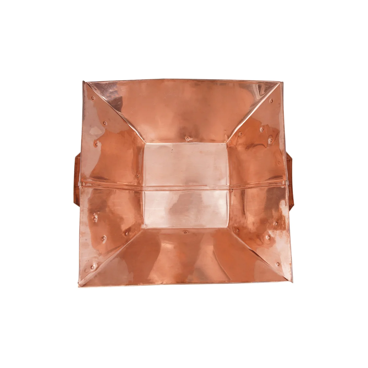 Havan Kund With Stand - 16 x 16 Inches | Agnihotra With Handle/ Copper Hawan Kund for Pooja/ 1.910 Kgs Approx - Image 4