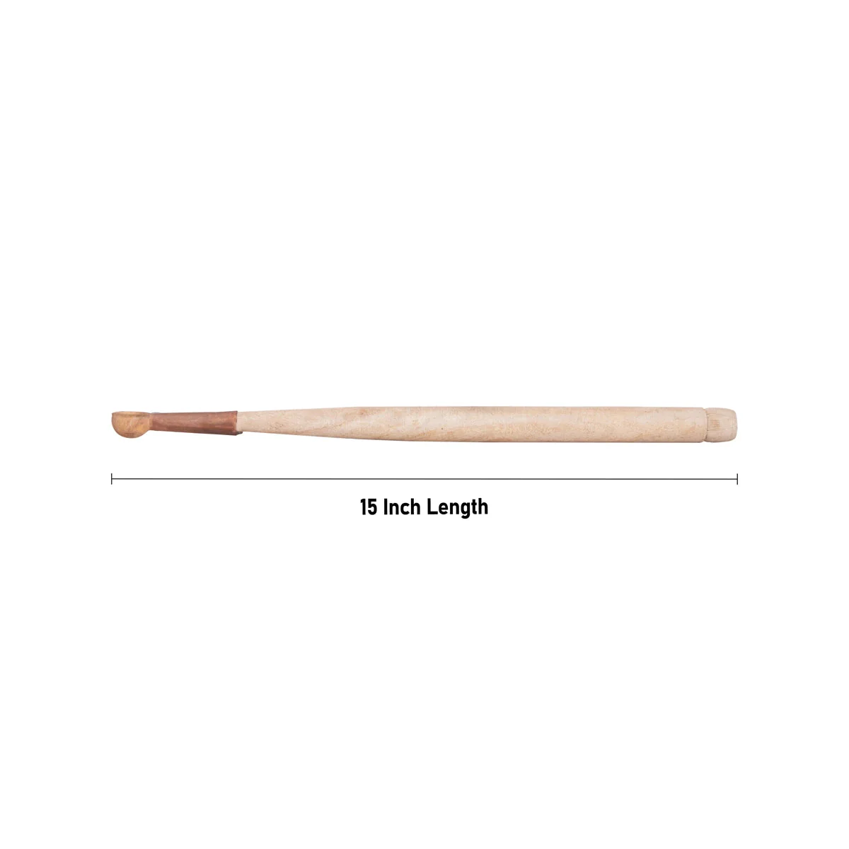 Copper Havan Spoon With Wooden Handle - 15 Inches | Hawan Spoon/ Havan Ghee Spoon for Pooja - Image 3